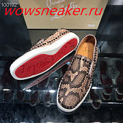 Christian Louboutin Pik Boat Mens Flat Python - 3