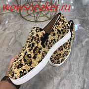 Christian Louboutin Pik Boat Mens Flat Leopard skin - 6