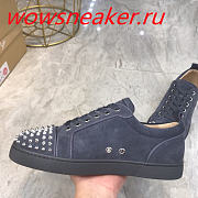 Christian Louboutin Zapatillas Louis Junior Spikes Navy - 3
