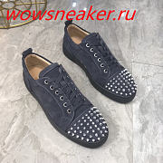 Christian Louboutin Zapatillas Louis Junior Spikes Navy - 5
