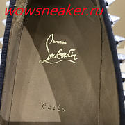 Christian Louboutin Pik Boat Mens Flat Grey - 6