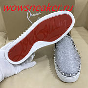 Christian Louboutin Pik Boat Mens Flat Grey - 2