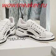 Alexander McQueen Oversized White Paint Black  - 5