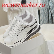 Alexander McQueen Oversized White Paint Black  - 6