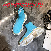 Balenciaga Speed Blue Mix Triple S White  - 2