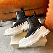 Alexander McQueen Tread Slick Boot Black and White  - 5