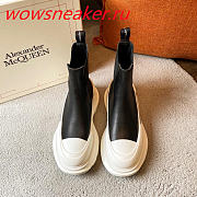 Alexander McQueen Tread Slick Boot Black and White  - 3