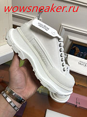 Alexander McQueen Tread Slick Lace Up White  - 5