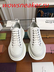 Alexander McQueen Tread Slick Lace Up White  - 3