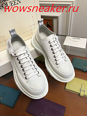 Alexander McQueen Tread Slick Lace Up White  - 2