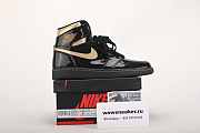 Air Jordan 1 Retro High Black Metallic Gold 555088-032 - 3