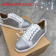 Christian Louboutin Louis Junior Strass Flat White  - 3