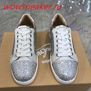 Christian Louboutin Louis Junior Strass Flat White  - 6