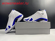 Air Jordan 14 Retro White Hyper Royal 487471-104 - 2