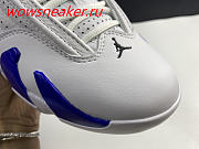 Air Jordan 14 Retro White Hyper Royal 487471-104 - 3
