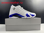 Air Jordan 14 Retro White Hyper Royal 487471-104 - 4