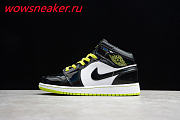 Air Jordan 1 Mid Black Cyber Mystic Green BQ6931-003 - 4