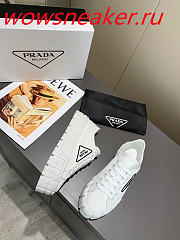 Prada Nylon Gabardine Sneakers White 1E260MMMSF0964F050 - 2