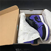 Air Jordan 1 Mid Black Dark Concord 554724-051 - 6