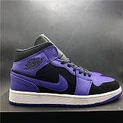 Air Jordan 1 Mid Black Dark Concord 554724-051 - 5