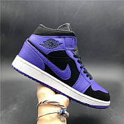 Air Jordan 1 Mid Black Dark Concord 554724-051 - 4