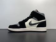 Air Jordan 1 Mid Satin Grey Toe 852542-011 - 6