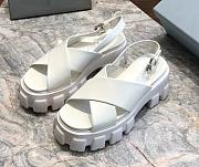 Prada Sandals White Monolith Padded Nappa - 1