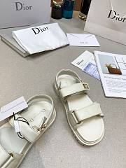 Dioract Sandal Deep White Lambskin KCQ547LAB_S03W - 2