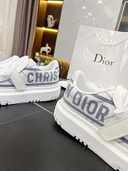 Dior-ID Sneaker White and French Blue Technical Fabric KCK309TNT_S93B - 2