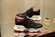Christian Louboutin Black Red-runner Flat Clf - 3