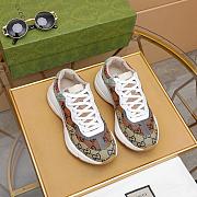Gucci Women's Orange Rhyton GG Multicolor Sneaker - 4