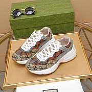Gucci Women's Orange Rhyton GG Multicolor Sneaker - 3