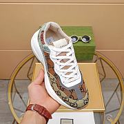 Gucci Women's Orange Rhyton GG Multicolor Sneaker - 2
