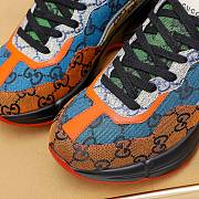 Gucci Women's Yellow Rhyton GG Multicolor Sneaker - 2