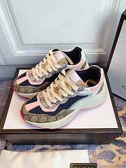 Gucci Women's Zapatillas GG Rhyton Con Piel P00491434 - 5
