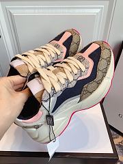 Gucci Women's Zapatillas GG Rhyton Con Piel P00491434 - 3