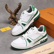 Louis Vuitton LV Trainer Sneaker White Green - 2