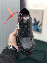 Off-White Vulcanized Leather Low Top Sneaker Black and White 72I-JSY005 - 2
