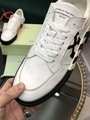 Off-White Vulcanized Leather Low Top Sneaker White - 2
