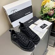 Chanel Low Top Trainer Velvet Black - 2