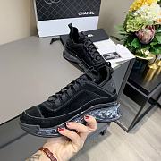 Chanel Low Top Trainer Velvet Black - 3