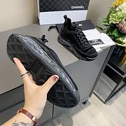 Chanel Low Top Trainer Velvet Black - 5
