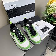 Chanel Low Top Trainer Velvet Green - 2