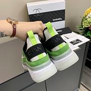Chanel Low Top Trainer Velvet Green - 3