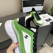 Chanel Low Top Trainer Velvet Green - 5