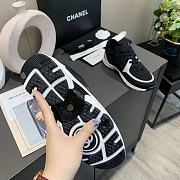 Chanel Women's Black Low Top Logo Sneaker - 2