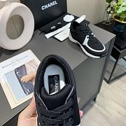 Chanel Women's Black Low Top Logo Sneaker - 3
