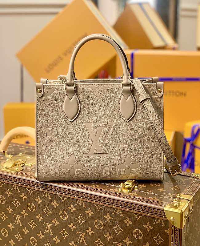 LV Onthego Empreinte Monogram Beige 25x19x11.5cm - 1