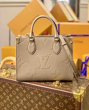 LV Onthego Empreinte Monogram Beige 25x19x11.5cm