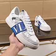 Valentino Garavani VL7N Sneaker in Banded Calfskin Leather Blue - 2